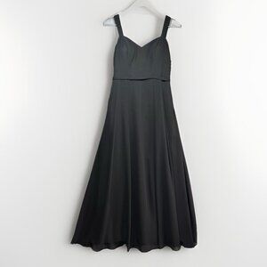 Azazie Black Dress A12 Gown Sleeveless Sweetheart Bridesmaid Evening Formal